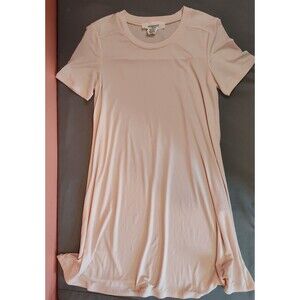 Women's Workshop Short Sleeve Jersey Shirt Dress Light Pink XS